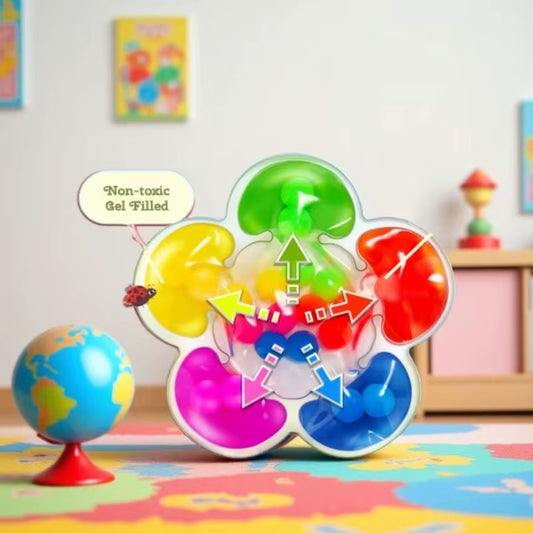 Montessori Five Color Sorting Sensory Toy for Kids Colorful Balls for Fine Motor Skills Development Toys Games Party Gifts