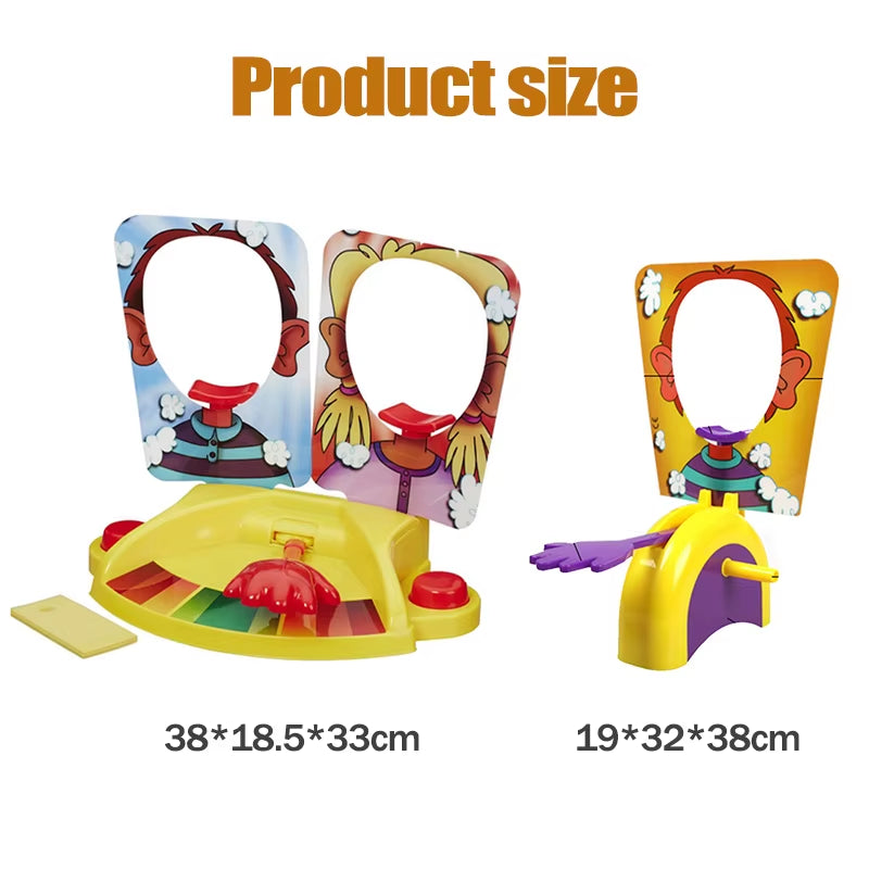 Pie Face Game Whipped Cream in the Face Family Board Game for Kids Funny Party Game Gadgets Prank Gags Jokes anti Stress Toys