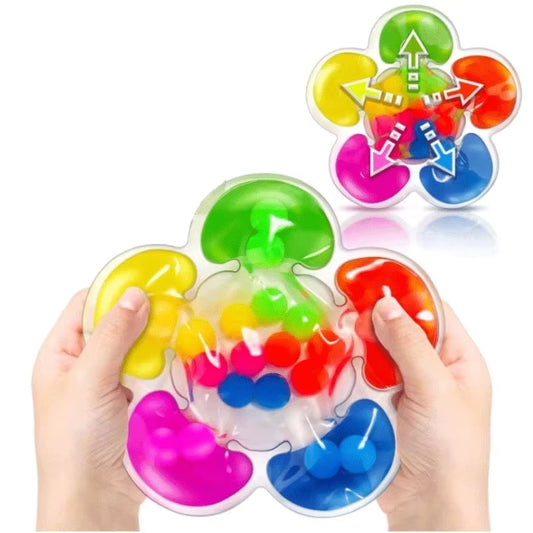 Montessori Five Color Sorting Sensory Toy for Kids Colorful Balls for Fine Motor Skills Development Toys Games Party Gifts